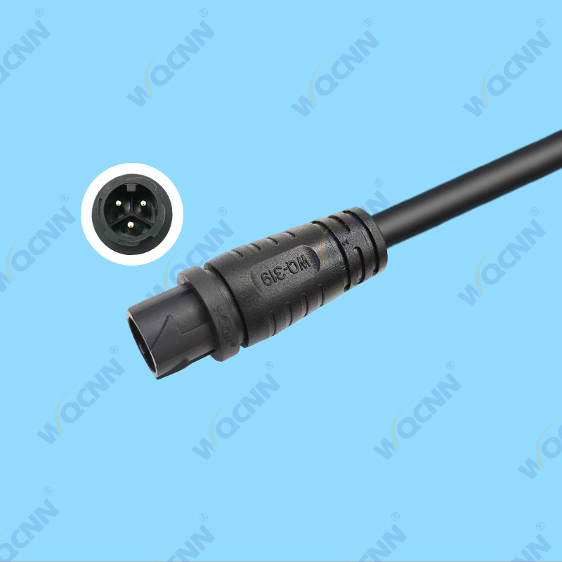 WQ-318  WQ-319 M15-4P 自锁公母防水插头