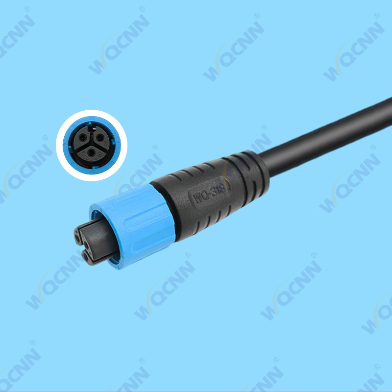 WQ-318  WQ-319 M15-4P 自锁公母防水插头