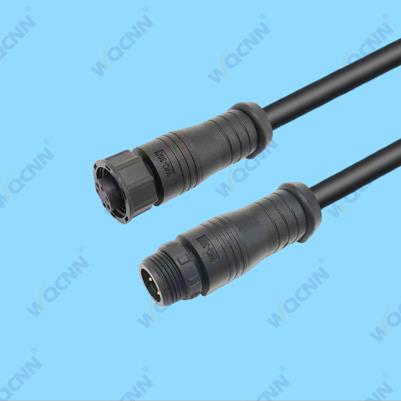 WQ-308  M13-6P 公母防水插头