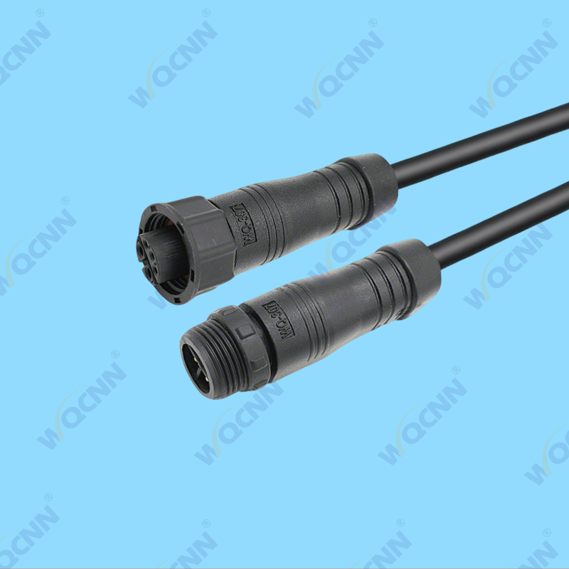 WQ-308  M13-6P 公母防水插头