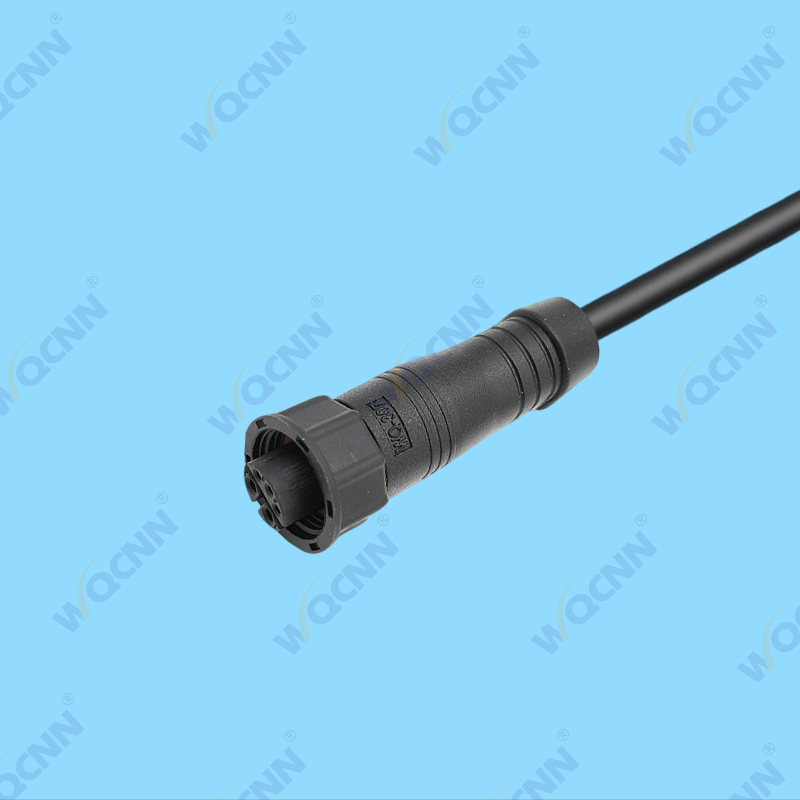 WQ-308  M13-6P 公母防水插头