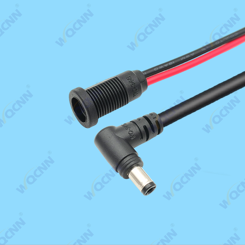 WQ-345 公  WQ-346 母  DC5525公(弯头)