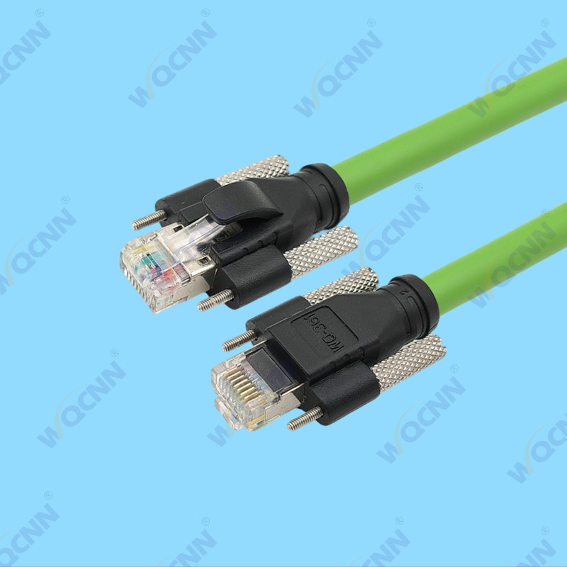 WQ-361 RJ45-8P8C水晶公（屏蔽+非屏蔽），带固定螺丝