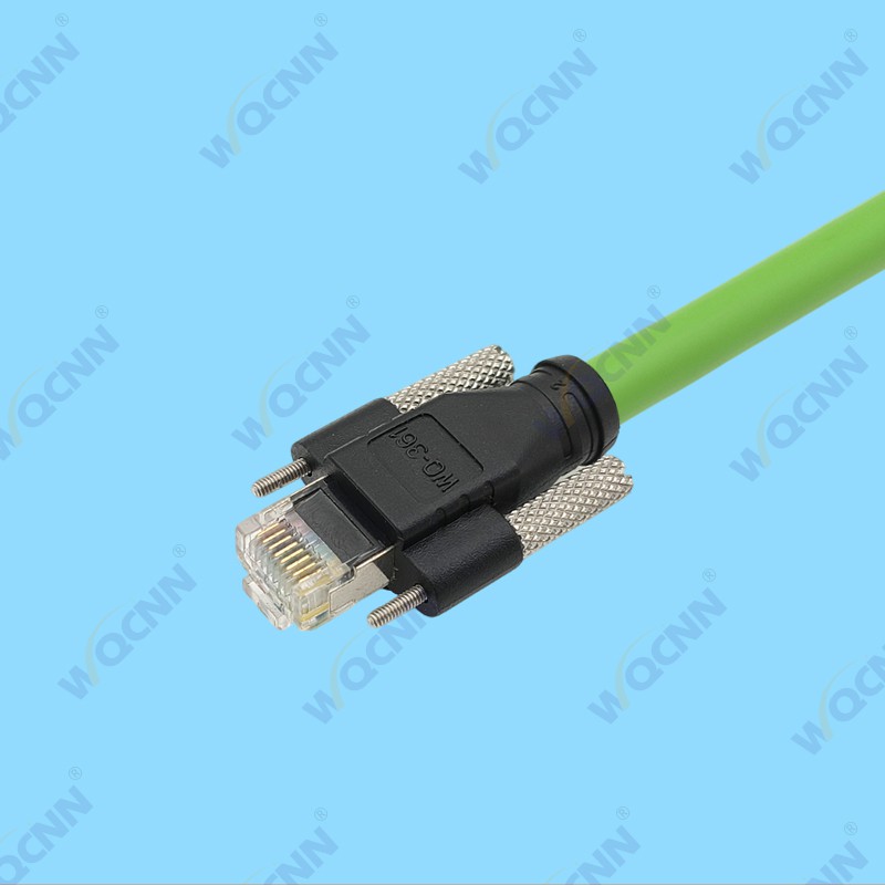 WQ-361 RJ45-8P8C水晶公（屏蔽+非屏蔽），带固定螺丝