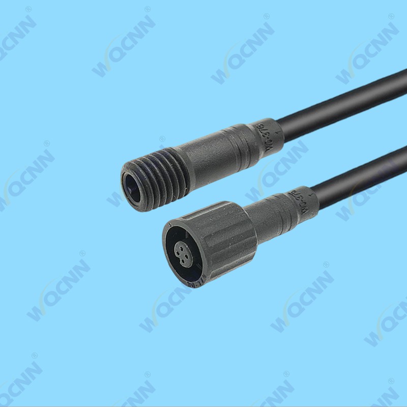 WQ-375 母  WQ-376  公 M9-4P 宝马防水插头